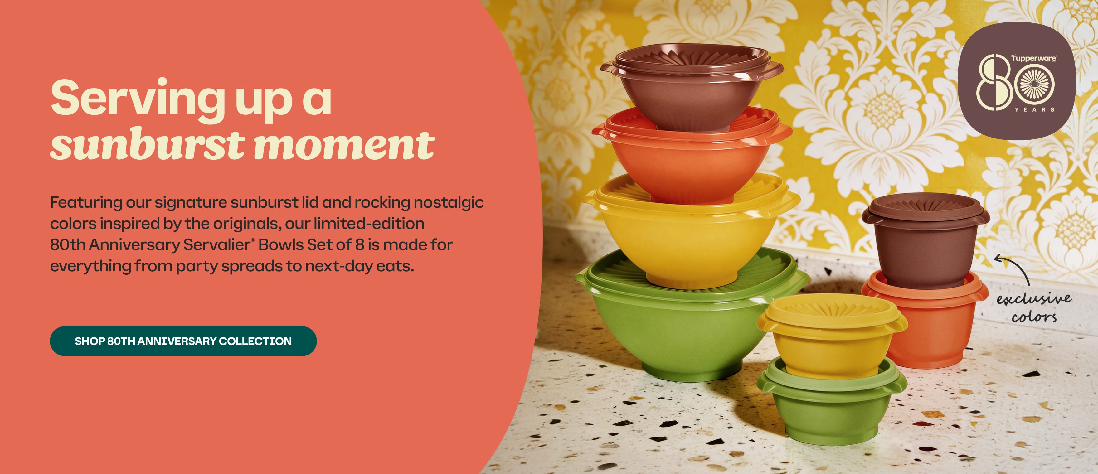 Tupperware 80th Anniversary collection